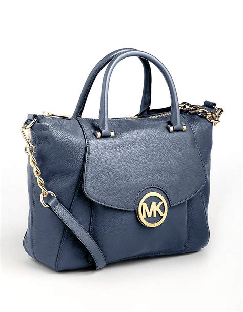 michael kors navy fulton bag